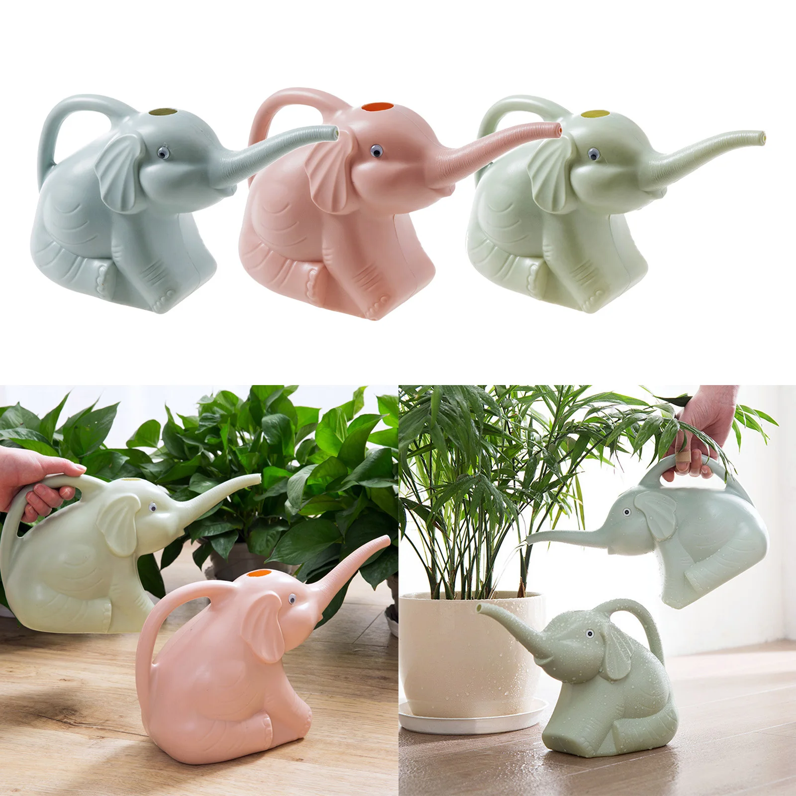 

Plastic Elephant Flower Plants Watering Can Plastic Long Mouth Watering Can