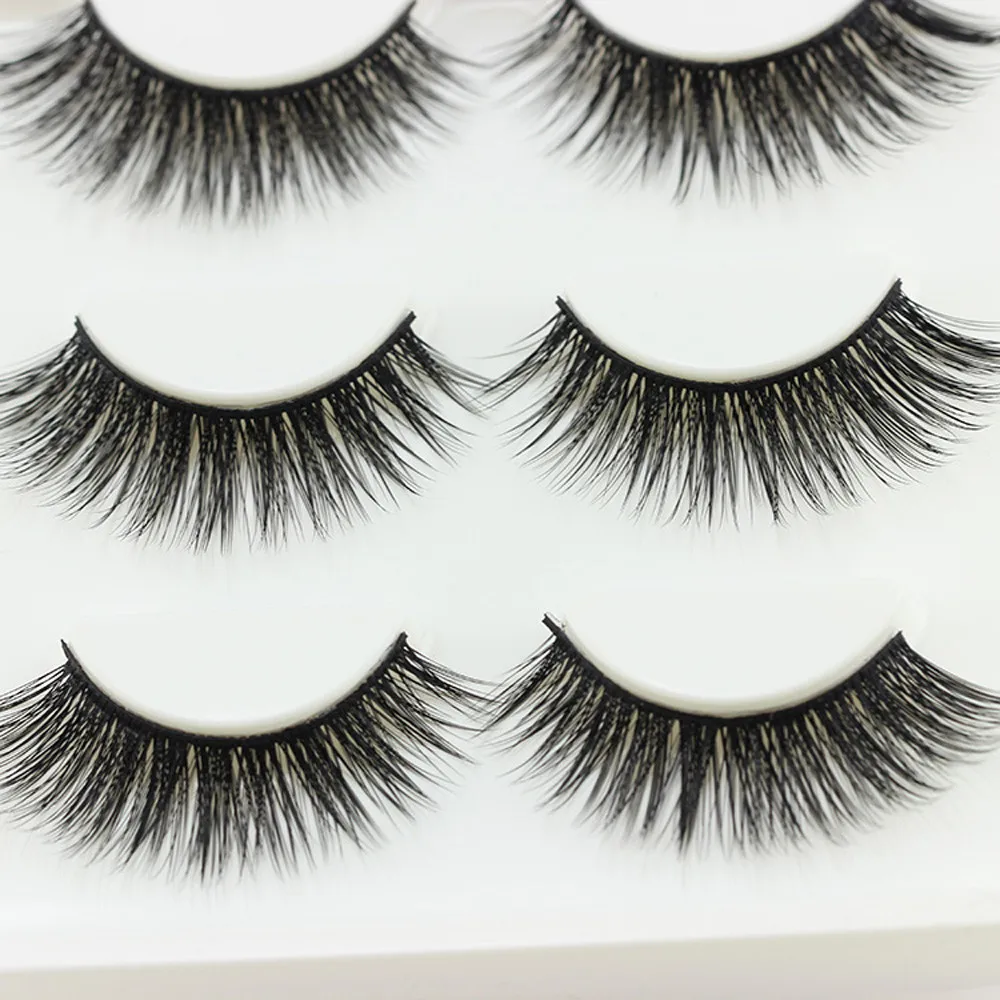 3 пары накладных ресниц натуральные Толстые Длинные Накладные ресницы магнитные