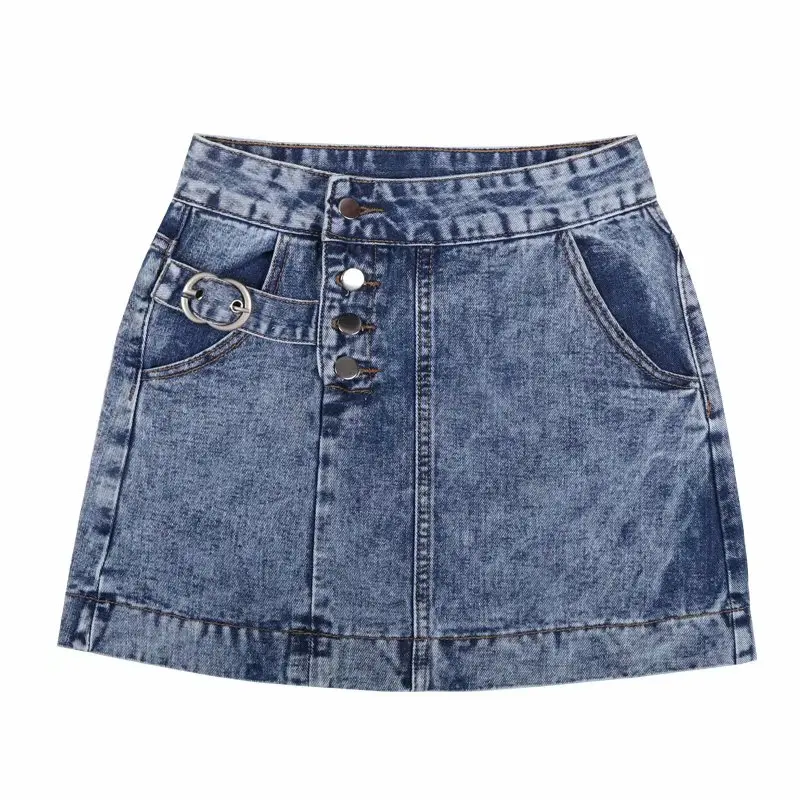 

High waist A-line Hip short skirt 2020 Summer Women Slim Frayed Skirt ins Special Designed Cool and sweet Street skirt