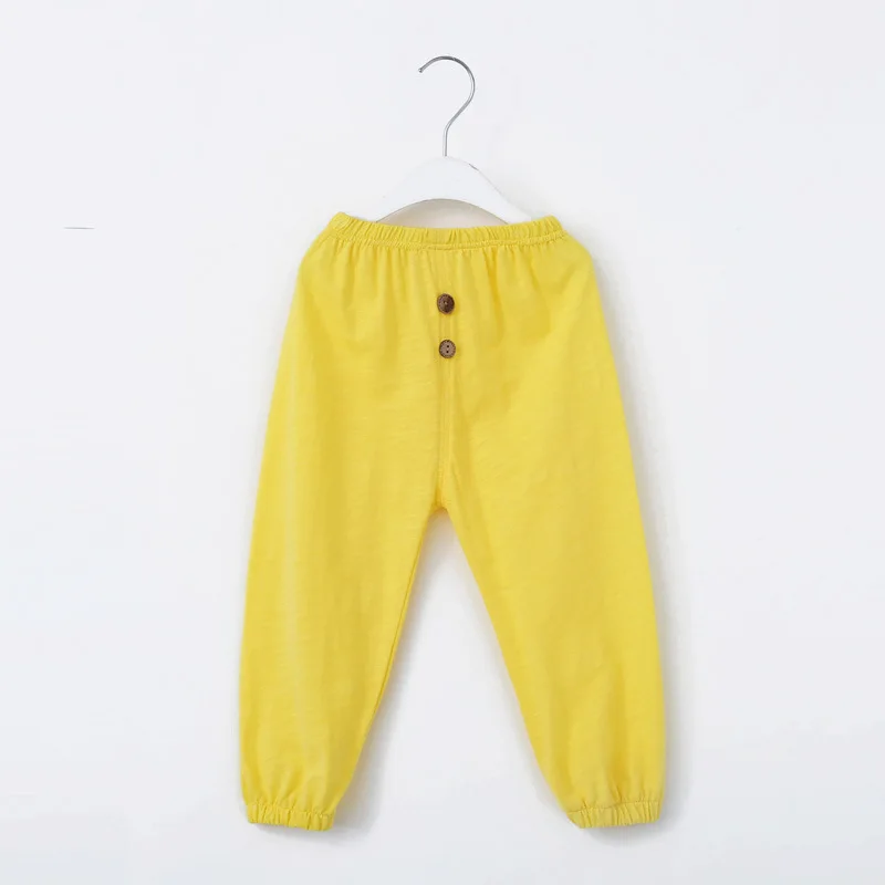 Летние Повседневные детские штаны ярких цветов модные противомоскитные в