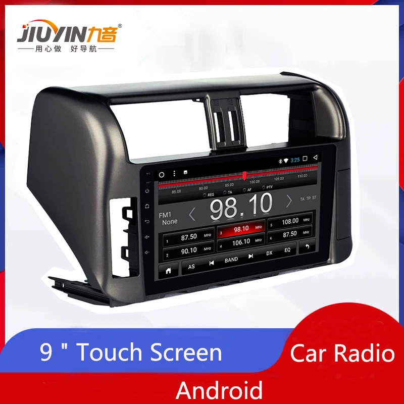 JIUYIN Android автомобильное радио для Toyota Prado 150 2010 2011 2012 2013 gps Мультимедиа с 9