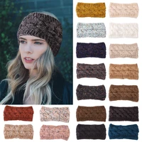 1pc colorful ear warmer crochet headwrap wide stretch headwrap knitted headband bandage