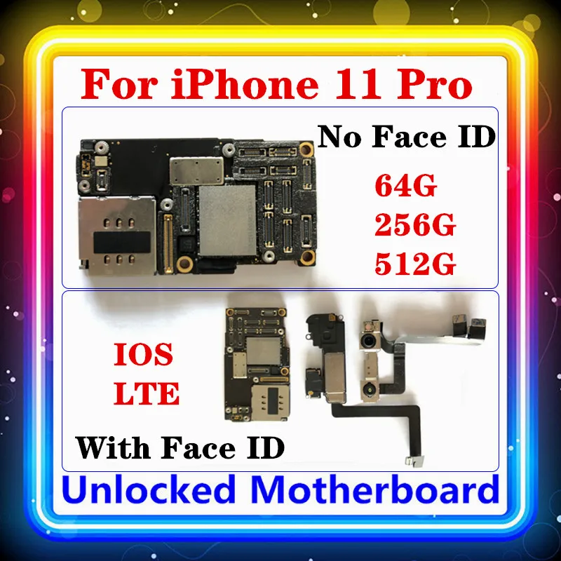 Материнская плата для IPhone 11 Pro с/без идентификатора лица полные чипы оригинальная