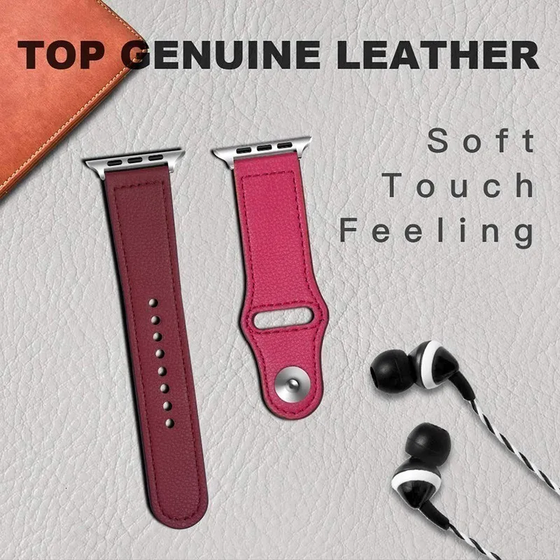 Ремешок из натуральной кожи для Apple Watch band 44 мм 4 3 iwatch 42 мм 38 мм 40 мм pulseira correa браслет умные часы аксессуары петля
