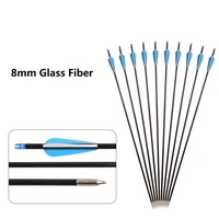 8mm glass fiber arrow archery arrow compound bow and recurve bow hunting and target practice arrow archery hunting