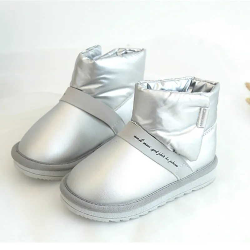 2019 зимние сапоги на платформе для девочек детские Резиновые Нескользящие обувь