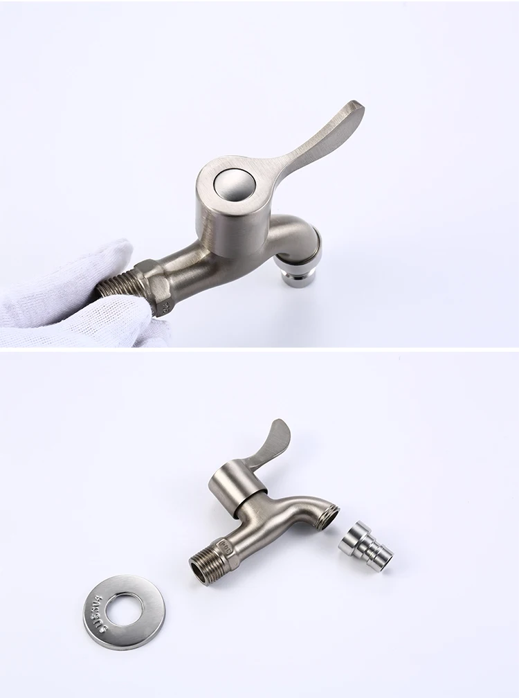 Оптовая и розничная стенная ванная комната из нержавеющей стали 304 смеситель для стиральной машины на открытом воздухе сад.