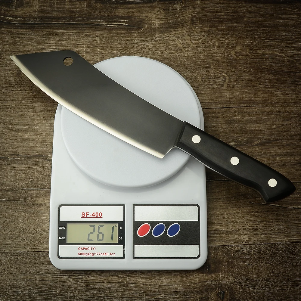 8 Inch Slicing Chef Knife High Carbon Meat Cleaver Butcher Kitchen Cutting Knives With Full Tang Handle | Дом и сад