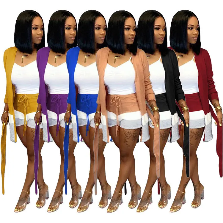 Элегантные зимние вязаные шерстяные женские Набор Открыть стежка пояса для