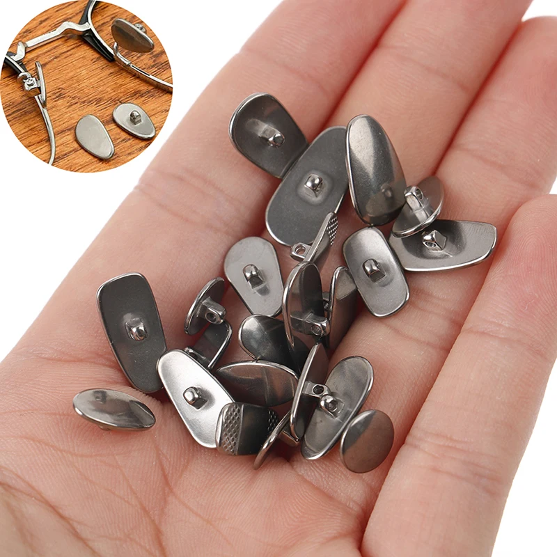 Металлические носоупоры из титанового сплава для очков аксессуары круглых -