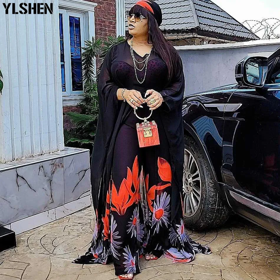 Комплект из 2 предметов летняя одежда африканские платья для женщин 2021 вечерние