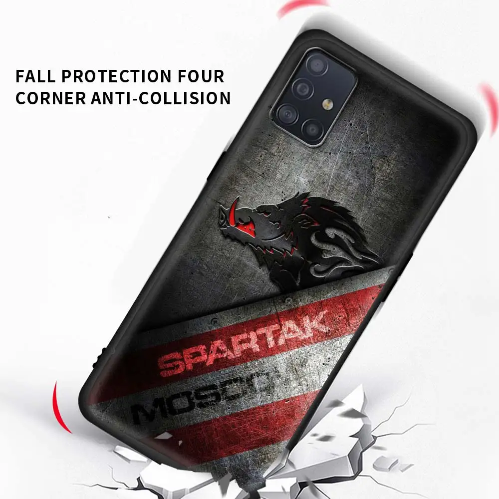 

Soft Phone Case For Samsung Galaxy A51 A71 A21s A31 A41 M31 A11 A12 M51 A32 5G M30s A91 A42 Cover Funda Football Spartak Moscow