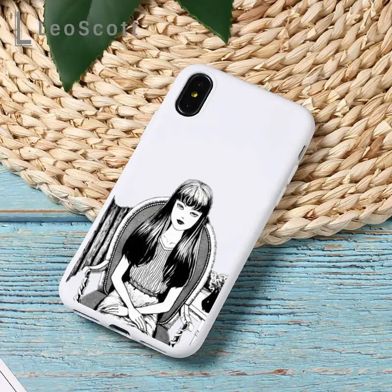 

Japanese horror comic Tomie Junji Itou Phone Case Candy Color for iPhone 11 12 mini pro XS MAX 8 7 6 6S Plus X 5S SE 2020 XR