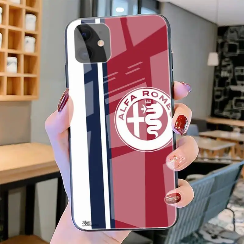 

Alfa Romeo Giulietta Italy Car Phone Case Tempered Glass For Iphone6plus 6S 7 7plus 8 X XS XSmax XR 11 12 Pro Max 12mini