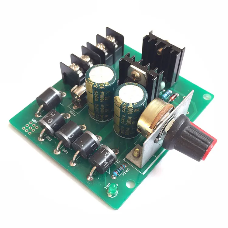 

Плата управления скоростью двигателя постоянного тока PWM, высокая мощность, бесступенчатая регулировка напряжения переменного и постоянно...