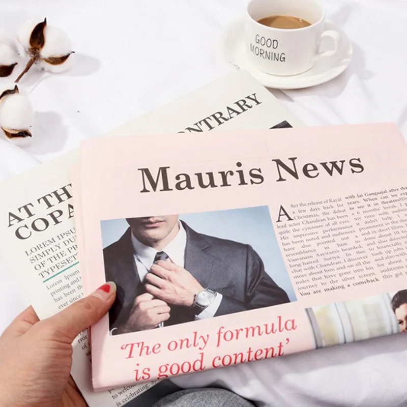 

Retro English Newspaper Ins Photo Props Flower Wrapping Paper Photography Props