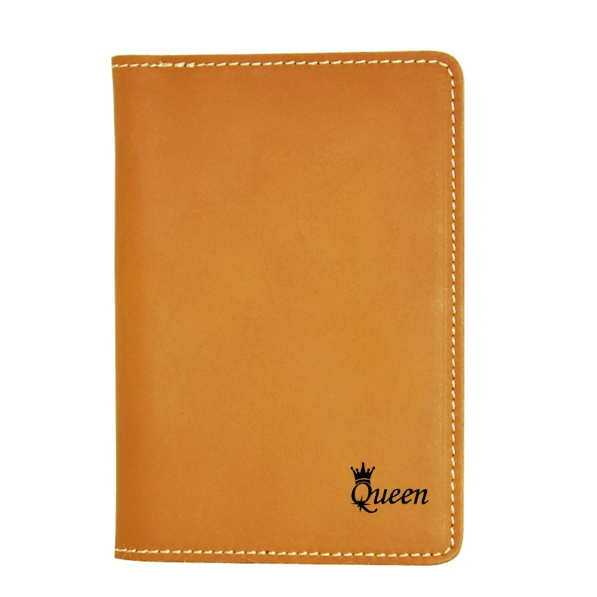 Модный кошелек для паспорта QUEEN чехол путешествий кожаный кредитных карт Обложка