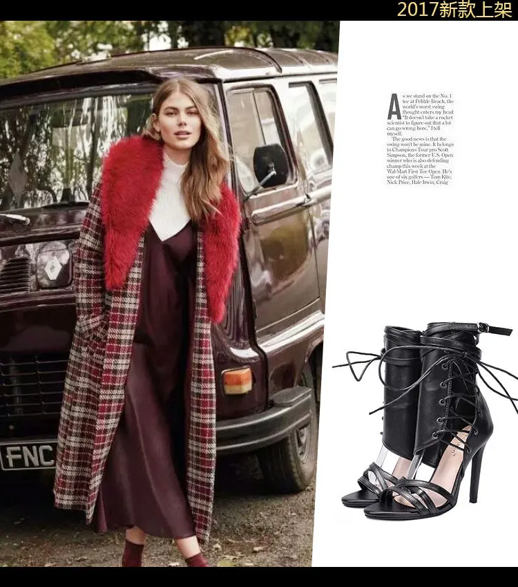 

Women's Summer Shoes 2021 party sandals pointed heel female Pumps Summer Stiletto Ankle Strap Shoes Rome woma Boots platform