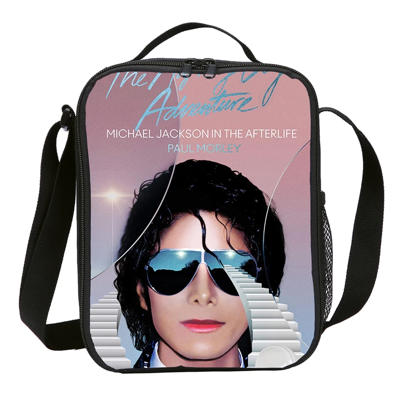 Small Lunch Bag For Kids Boys Girls Cool Famous Star Michael Jackson 3D Printing Cooler Insulated Thermal Picnic Lunchbox | Багаж и сумки