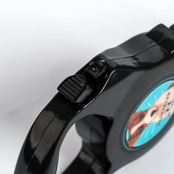 Рулетка &quotНаправляй но не тормози&quot 3 м вес животного до 18 кг черная 4793824 | Дом и