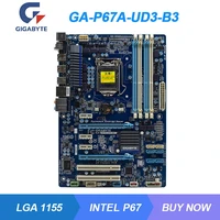 ga p67a ud3 b3 for gigabyte lga 1155 intel p67 original desktop motherboard ddr3 32g pci e x16 core i7 i5 i3 cpus usb3 0 sata3 0