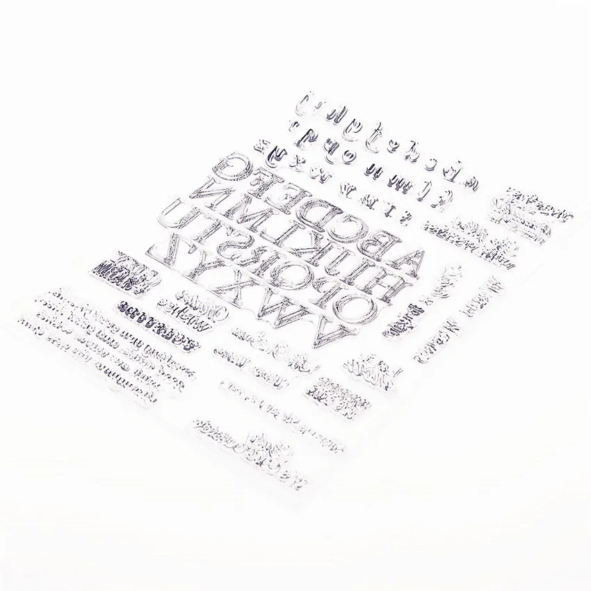 16*21 5 см Английский алфавит прозрачный марки/силиконовые уплотнения роликовый