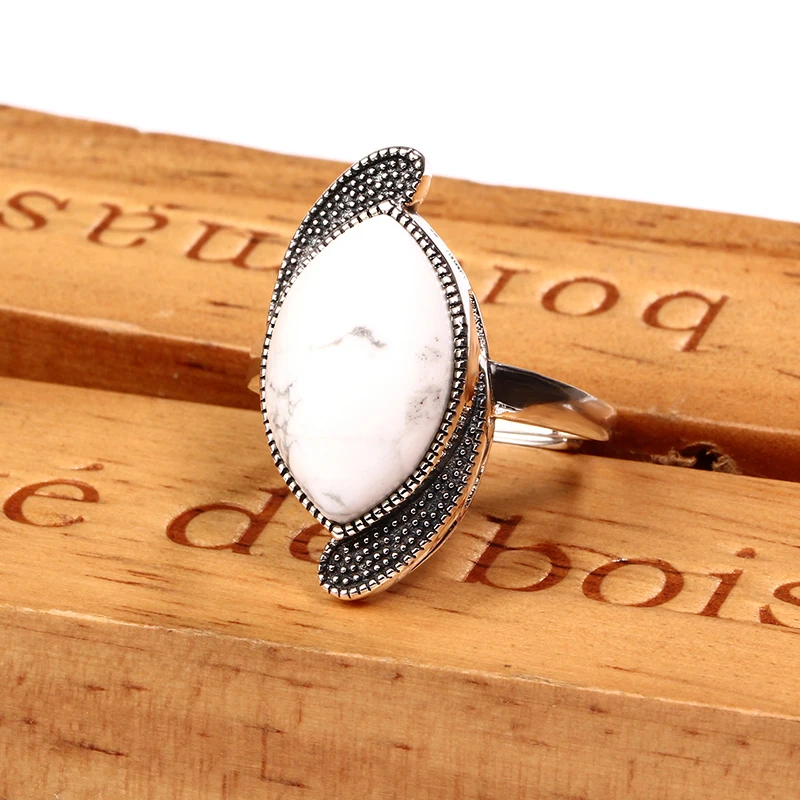 Женское кольцо из серебра 100% пробы с натуральными камнями | Украшения и