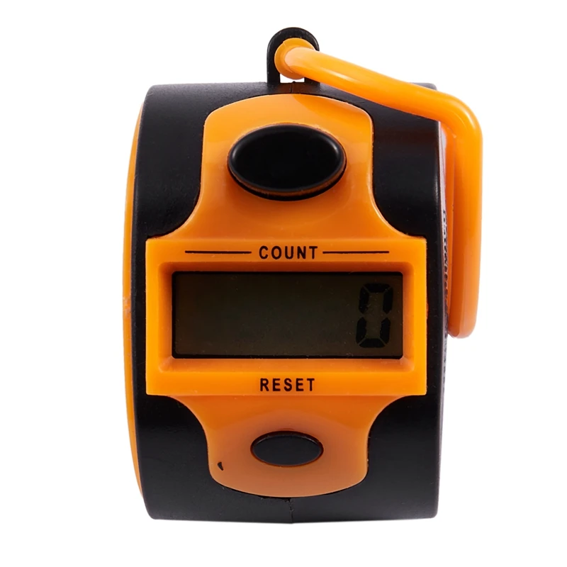 

Orange Black Plastic 5 Number Golf Digital Hand Tally Counter