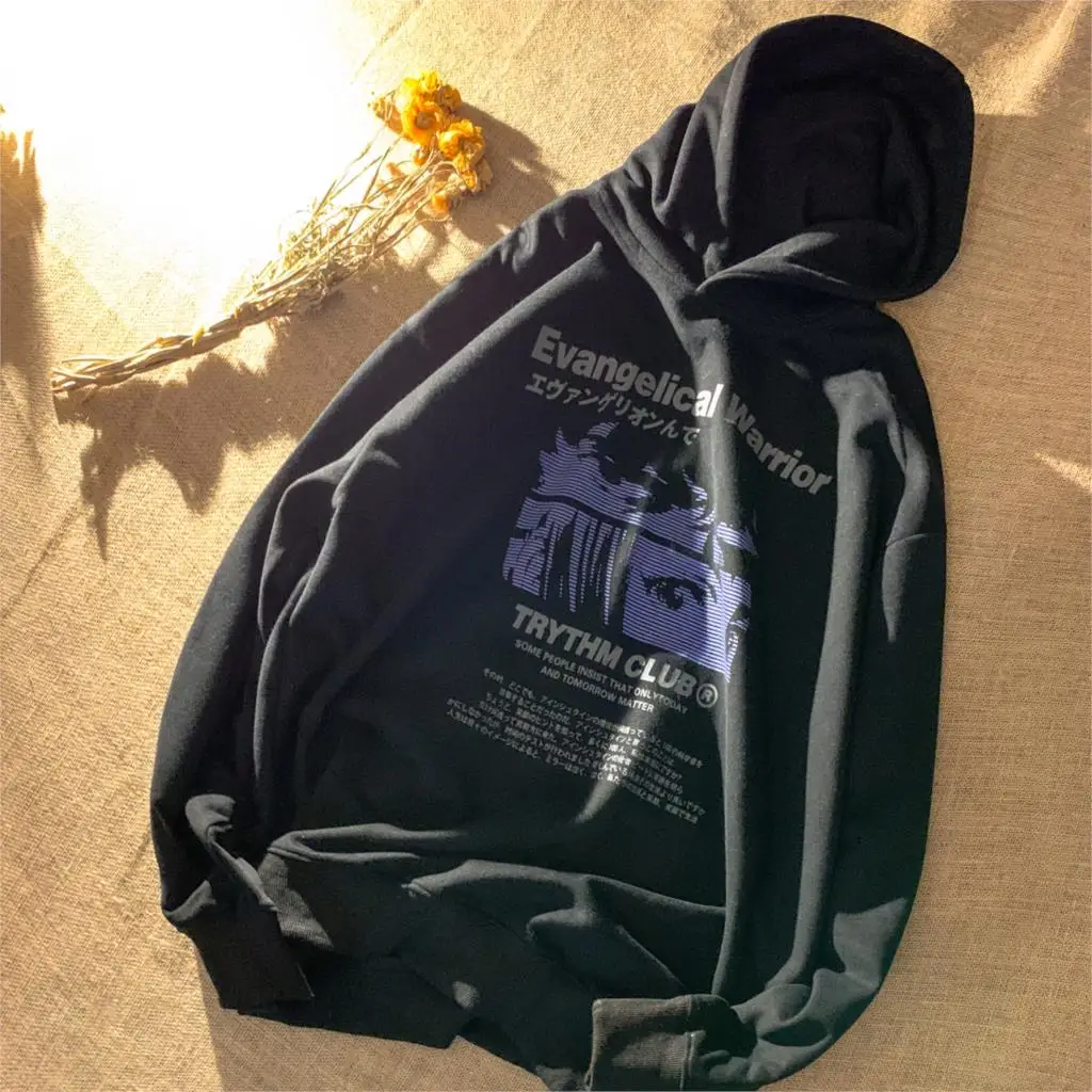 InsGoth черного цвета для фотосъемки в стиле гранж с изображением Негабаритных