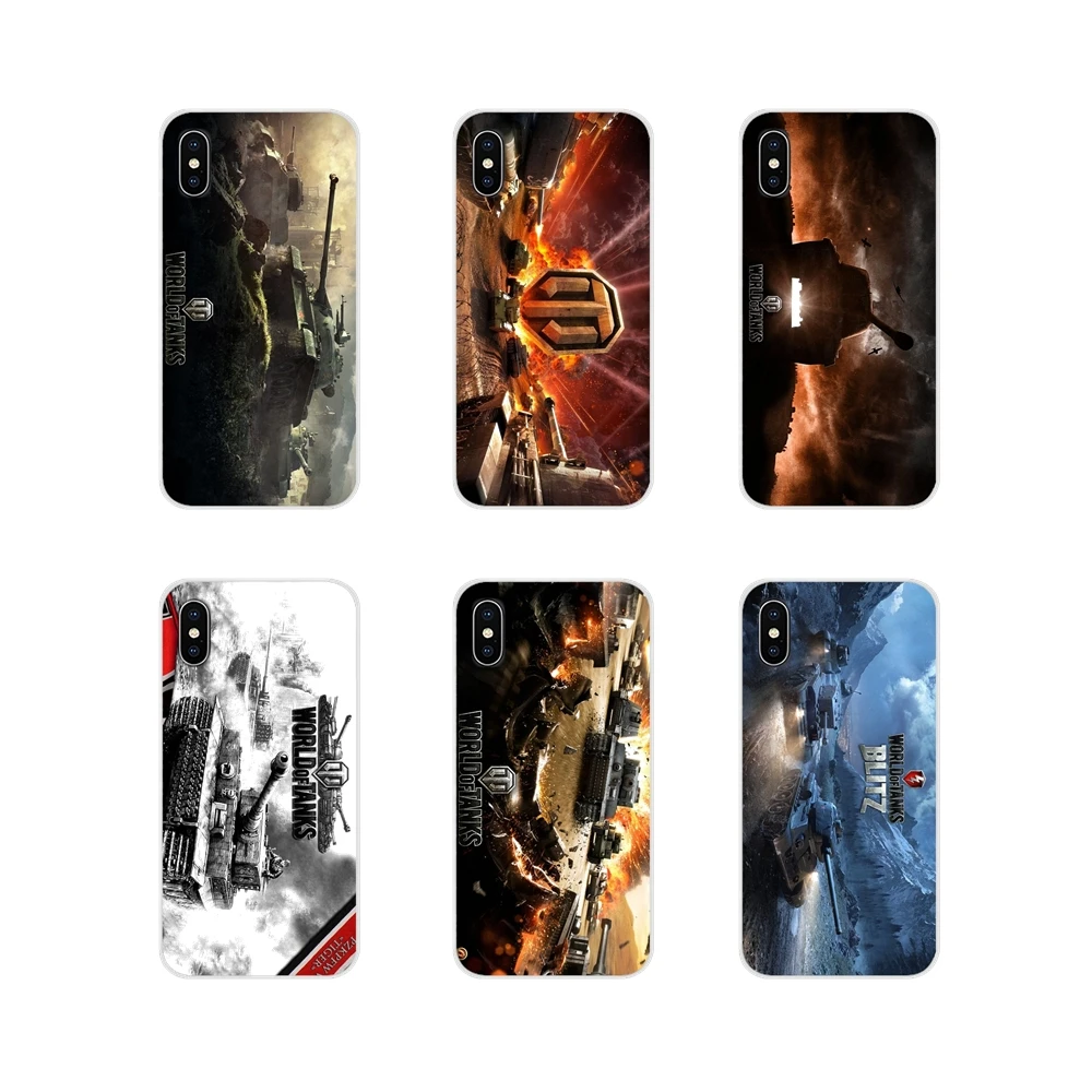 Для Apple iPhone X XR XS 11Pro MAX 4S 5C SE 6S 7 8 Plus ipod touch 5 6 Аксессуары чехлы для телефонов World of Tanks