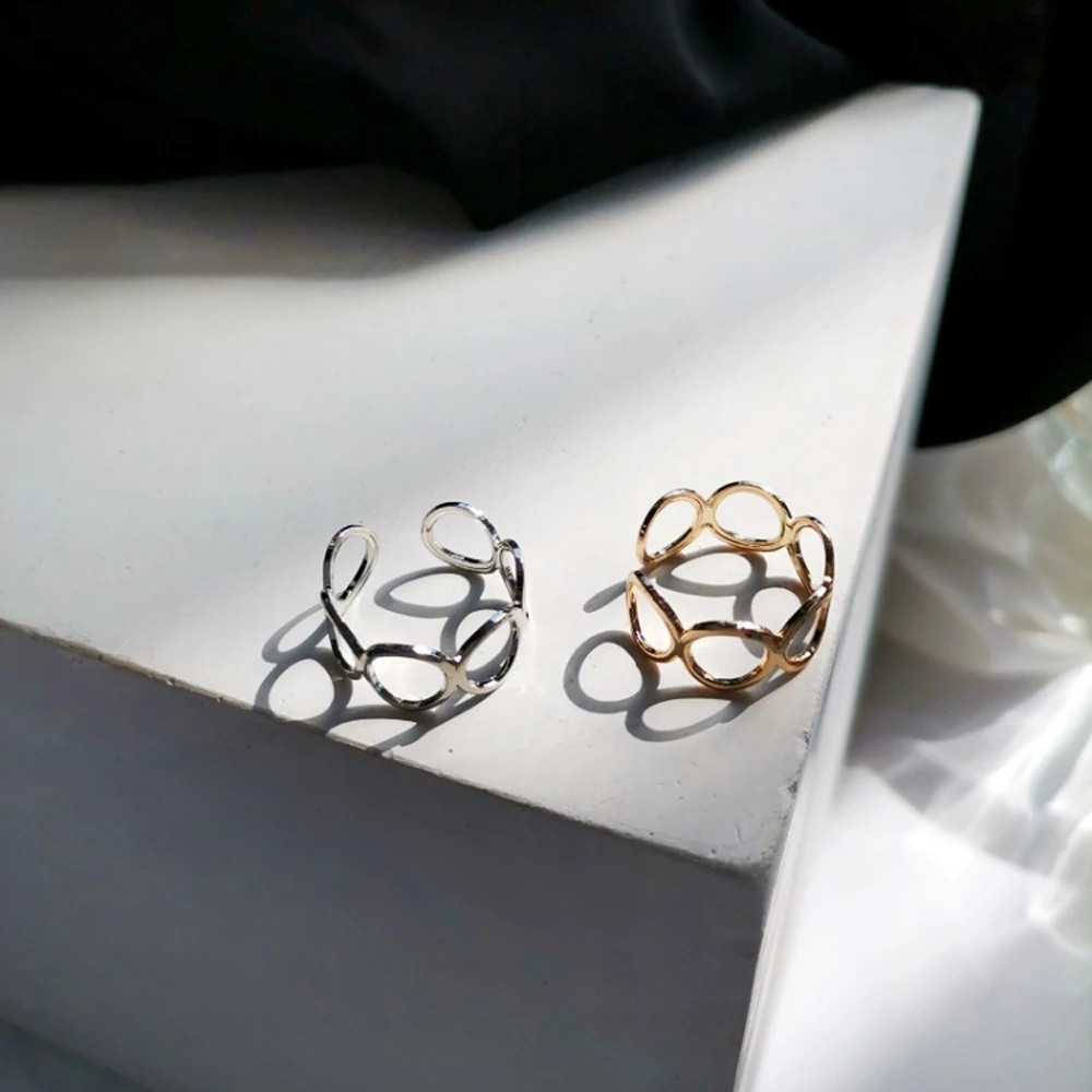 

Han Edition Temperament Contracted Restoring Ancient Ways Finger ring Hollow Out Circle Ring Women Fashion Jewelry Rings