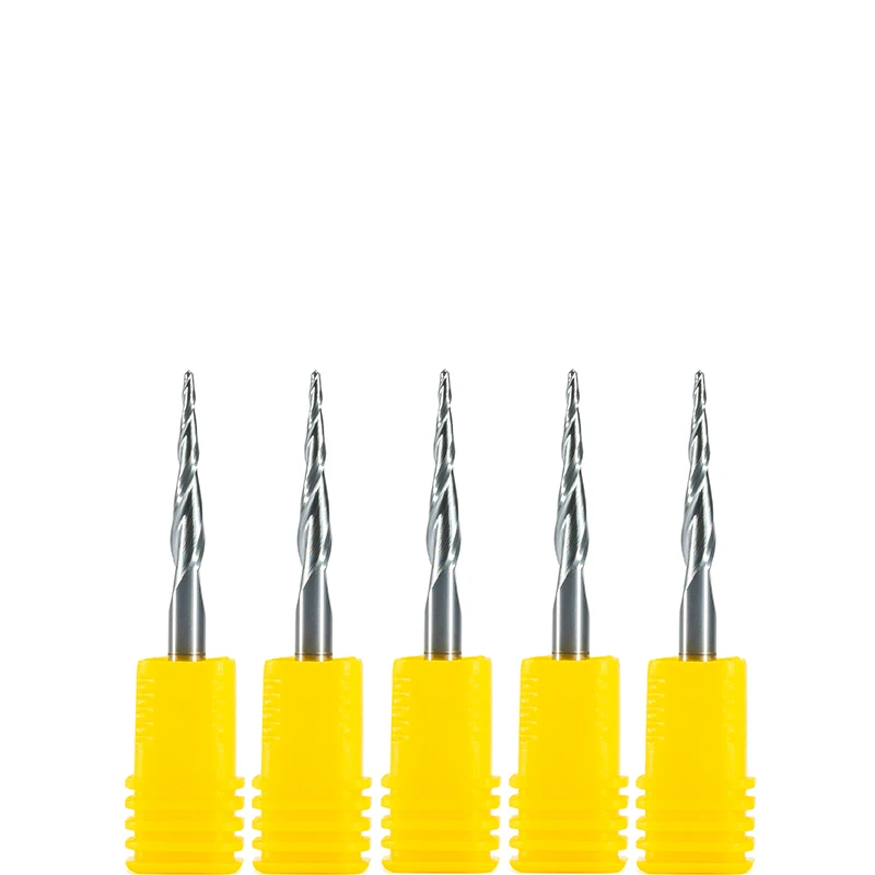 5 шт. концевые фрезы из карбида вольфрама твердосплавные конические с шариками