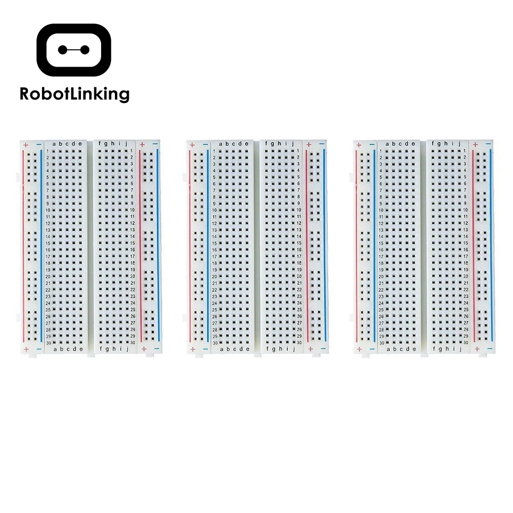Макетная плата с 400 контактами 3 шт. 4 направляющих питания для Arduino Джампер|breadboard