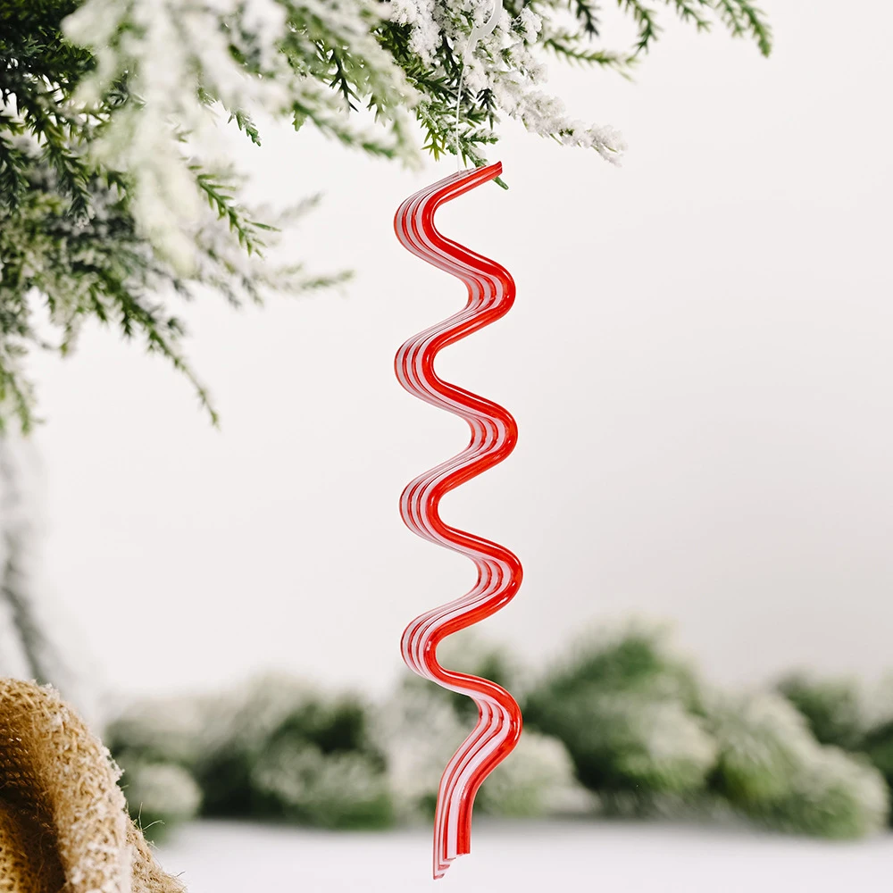 

3D Christmas Candy Cane Pendant Hanging Ornament Xmas Tree Party Decor Christmas Holiday Decoration Car Accessories