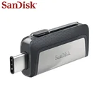 USB флеш-накопитель Sandisk, 256 ГБ, 32 ГБ, U-диск, двойной накопитель, 128 ГБ, карта памяти Type - C OTG, USB 3,1, 64 ГБ, высокое качество