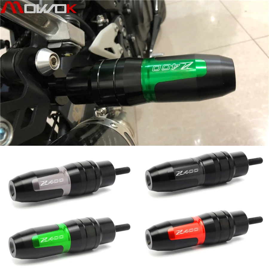 

Аксессуары для KAWASAKI Z400 Z 400 2019 цельная защита от падения мотоцикла противоударный слайдер с логотипом «Z400»