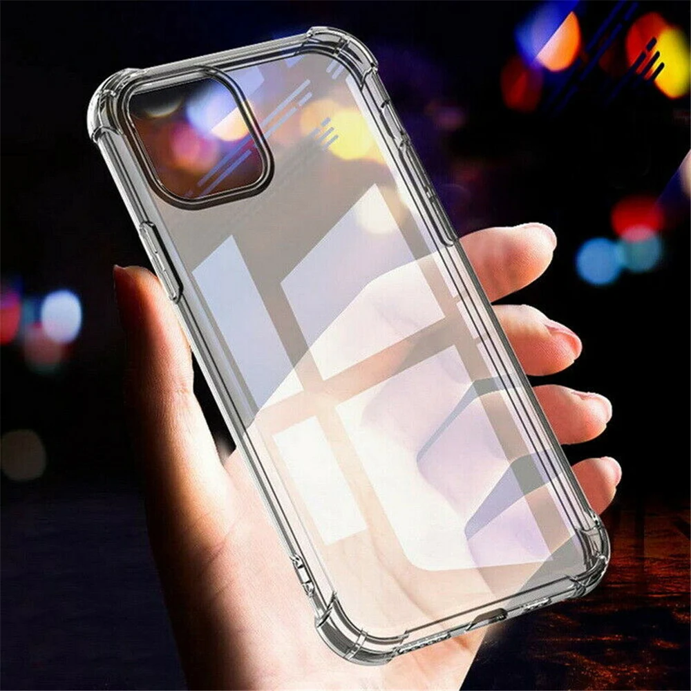 Для iPhone 11 6 1 дюймов чехол для телефона Прозрачный бампер мягкий ударопрочный из
