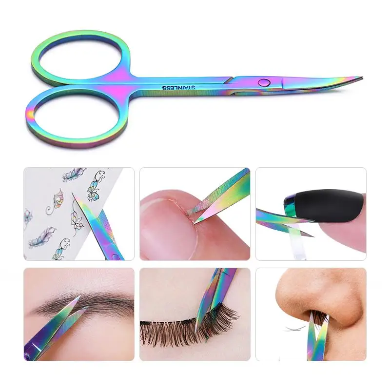 BORN PRETTY Nail Cuticle Scissor Rainbow Dead Skin Remover Edge Nipper Clipper Tool Pedicure Manicure Cutter | Красота и здоровье