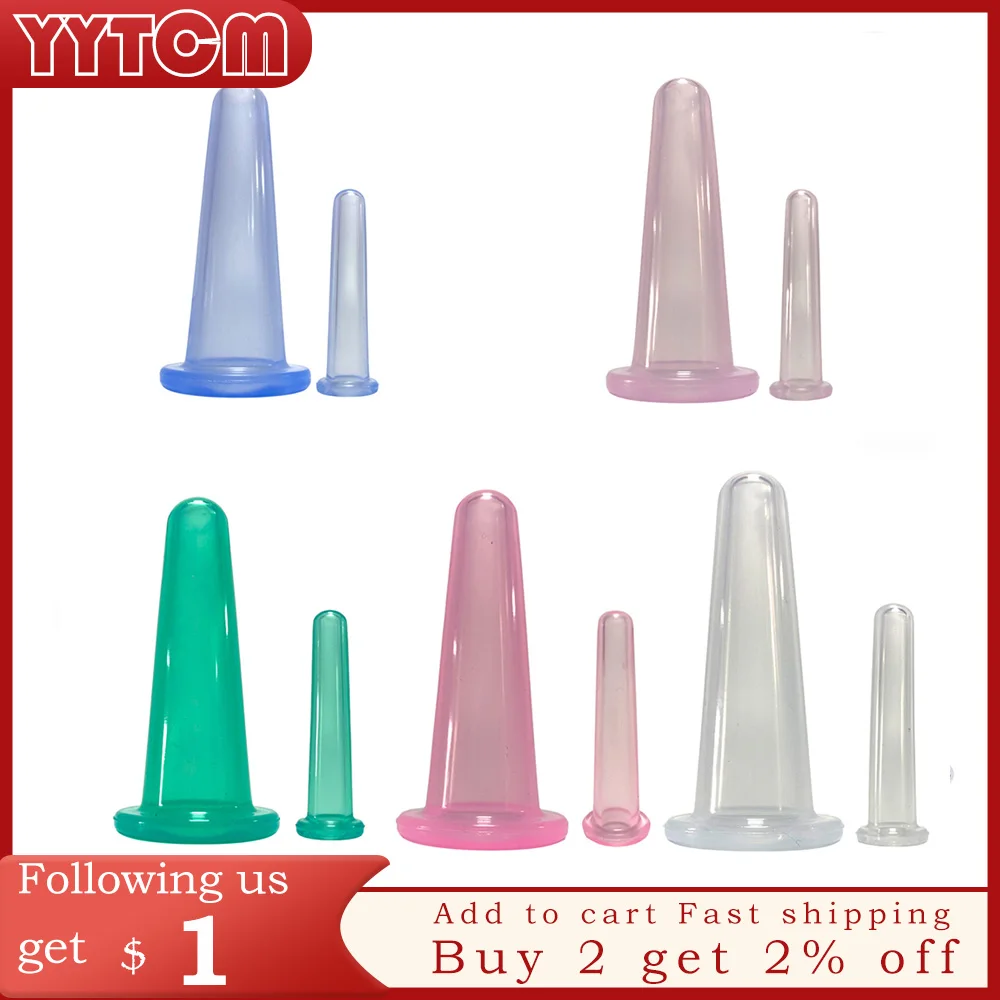 

2pcs/4pcs Jar for Massage Body Cups Silicone Vacuum Cupping Ventosas vacuum bank Weight massage Cupping Apparatus vacuum cans