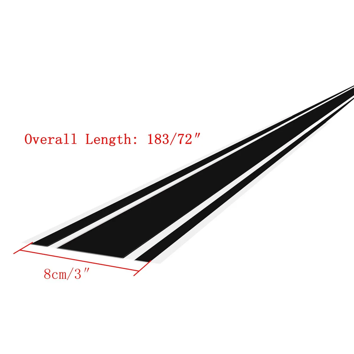 

Car-Styling 3D Hood Stripe Sticker Body Bumper Vinyl Decal Sticker Engine Cover DIY Decoration