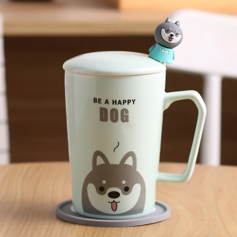 Кофейная чашка Милая кружка милые чашки и кружки caneca criativa Свинья с крышкой