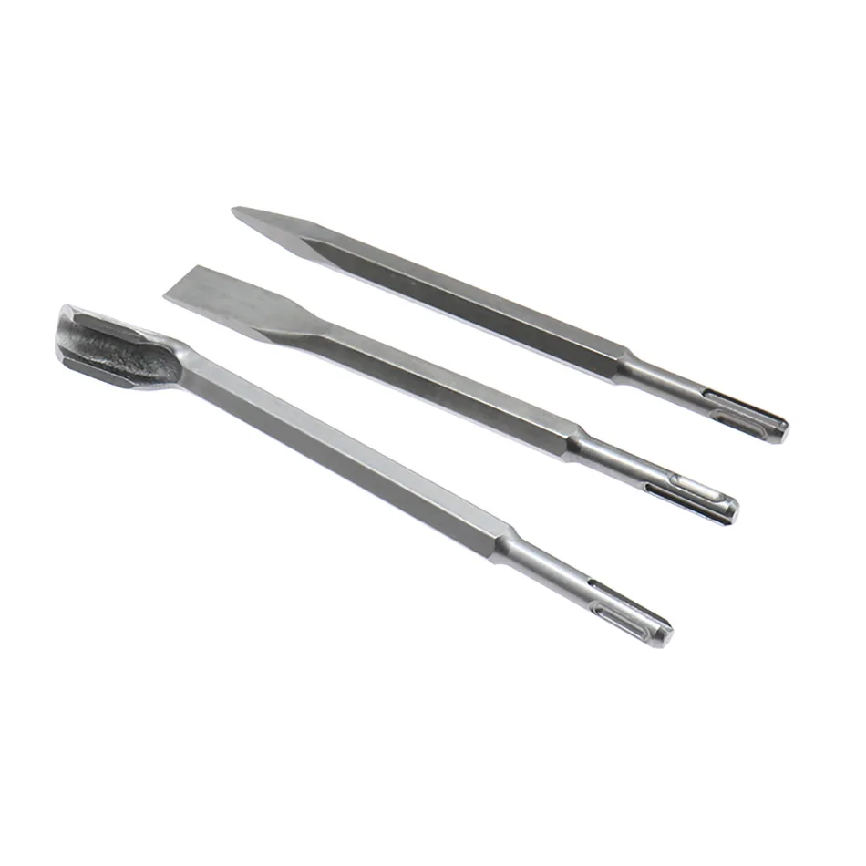 3pcs Electric Hammer Drill Bits Chisel Plus Rotary Set Fit Concrete Hydropower Installation Tools | Инструменты
