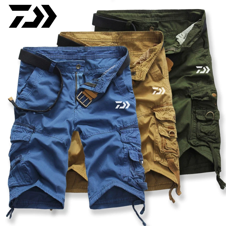 DAIWA DAWA Summer Men Camouflage Fishing Shorts Outdoor Sports Pants Breathable Quick Drying Reflective Clothing | Спорт и
