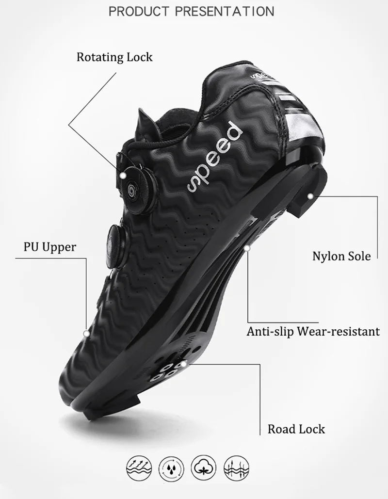 

Sports Winter Clit Route MTB Dirt Cleat Cycling Shoes Men Speed Road Bike Sneakers Racing Women Bicycle Flat Mountain Boots Spd