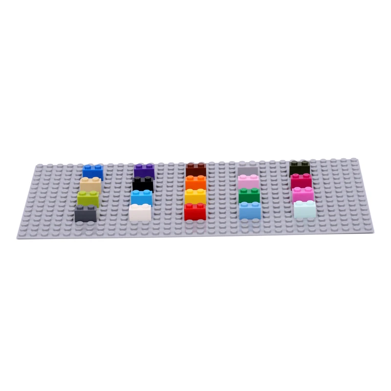 

100pcs/lot Building Blocks Spare Part 1*2 Higher Brick MOC DIY Assemble Toy for Adult Children with Logo