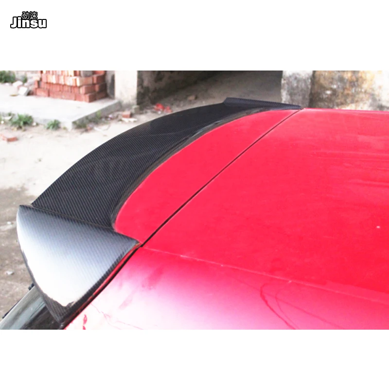 Для VW Golf 6 GTI 2009 2013 год БНР стиль углеродное волокно задний спойлер на крыше кабины