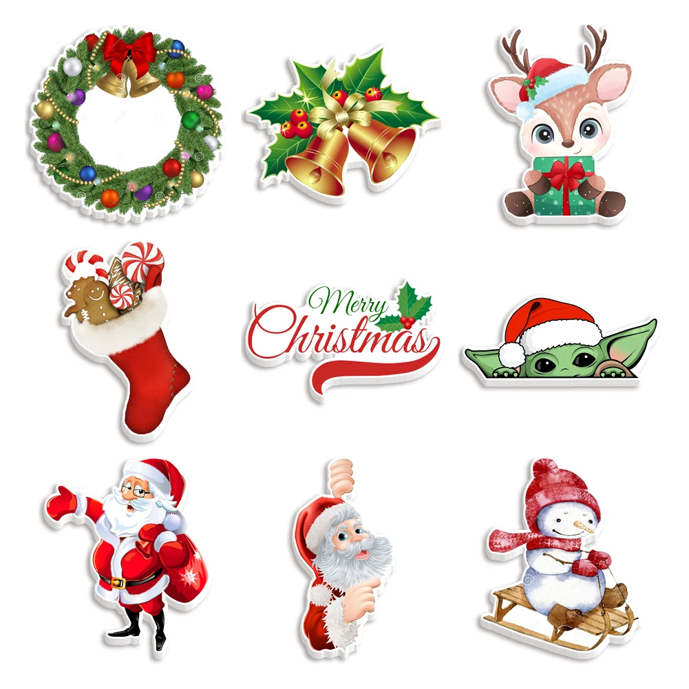 

30 шт. Рождественский узор, печатные плоские смолы, сделай сам, ремесло для украшения дома, аксессуары, акрил на заказ