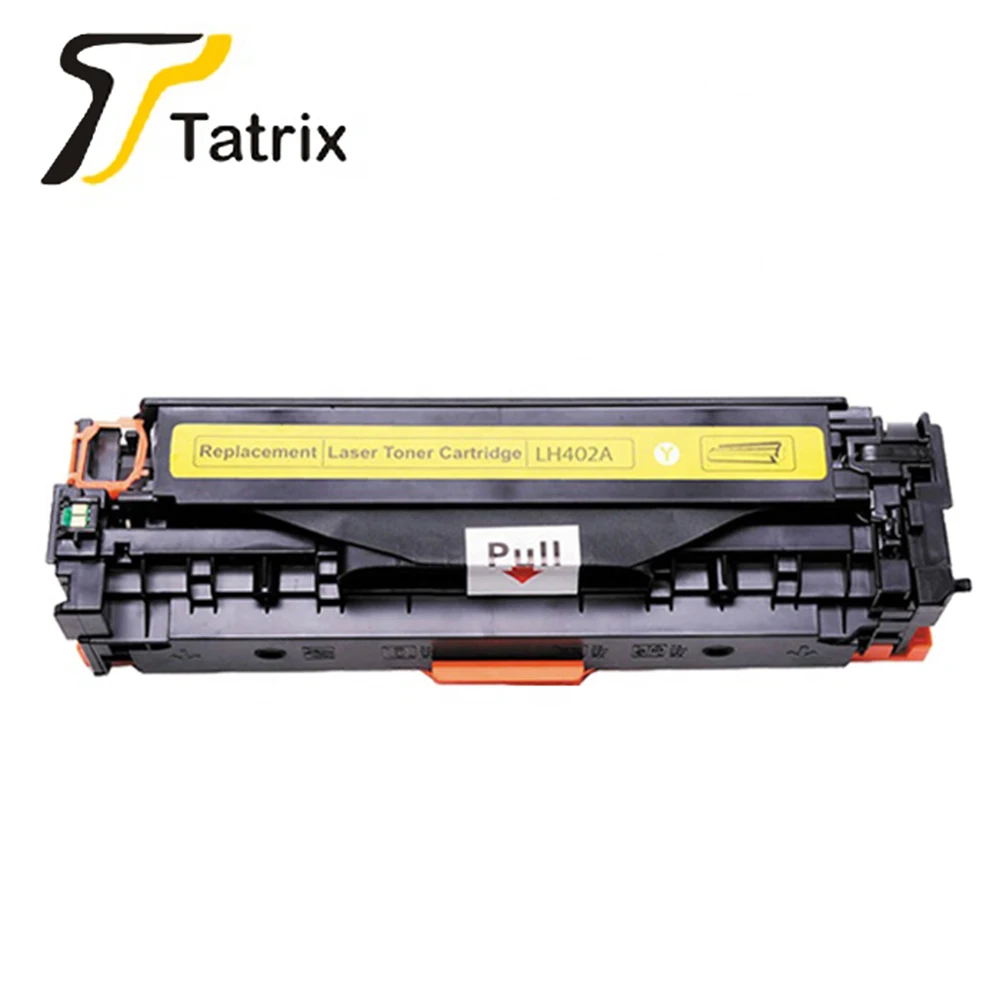 TATRIX CE400X CE401C CE402M совместимый цветной картридж с тонером 400 401 402 403 для hp Laserjet Enterprise