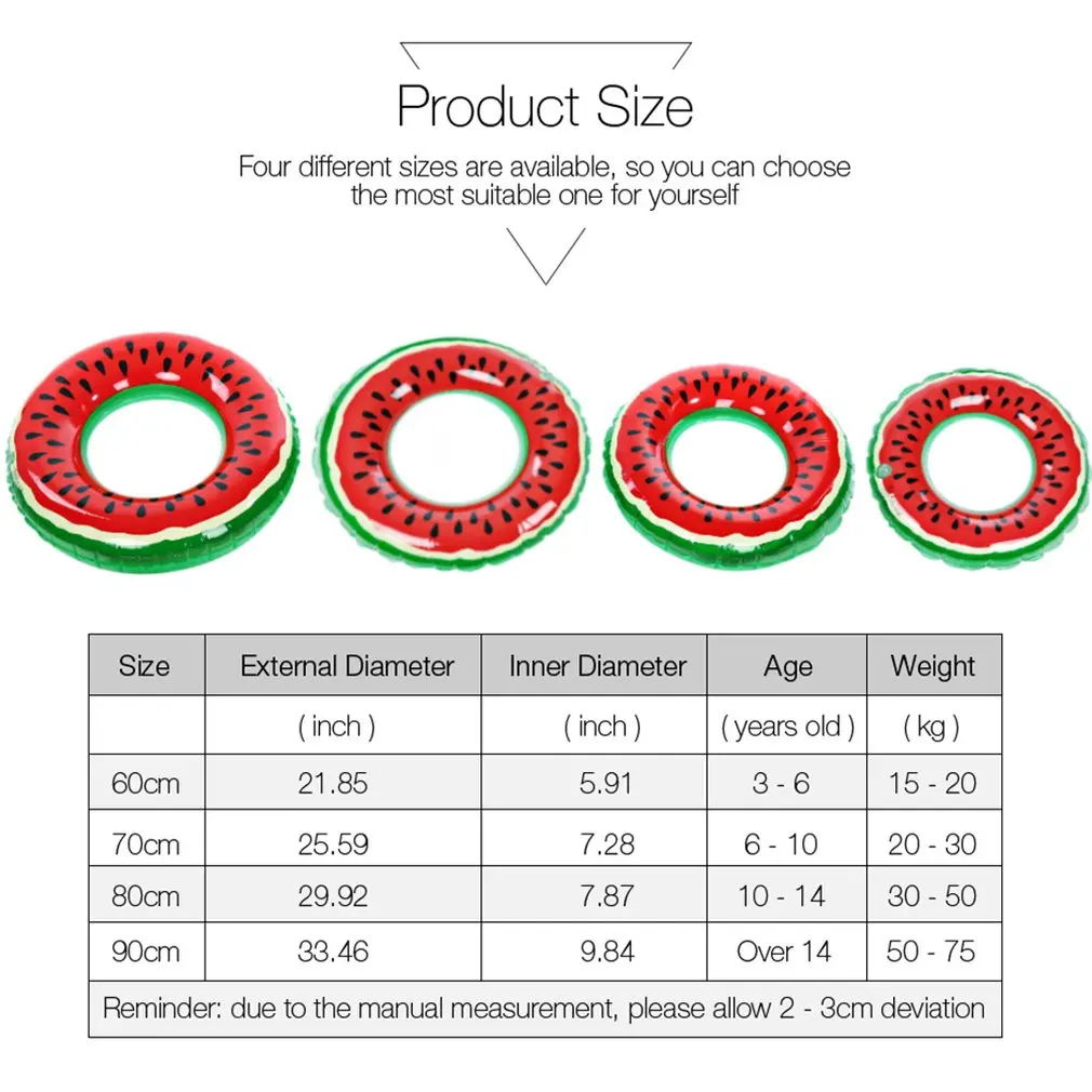 

Pool Children Swimming Ring Children Watermelon Float Adult Inflatable Circle For Adult Inflatable Children Swimming Ring Inflat