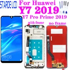 Дисплейный модуль для Huawei Y7 2019, ЖК-дисплей с сенсорным экраном в сборе с рамкой для Huawei Y7 Prime 2019